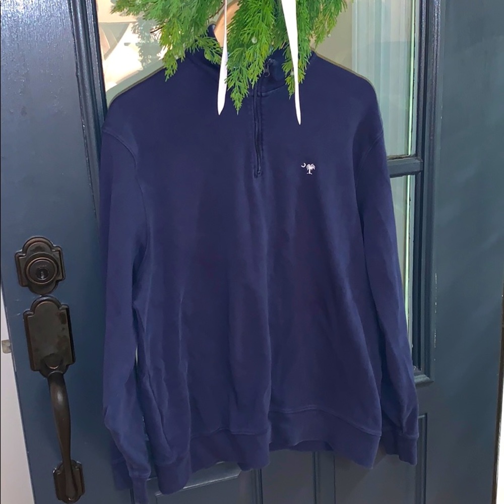 Vineyard Vines X Palmetto Navy Half Zip